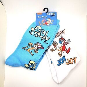 Ren and Stimpy happy happy joy joy socks